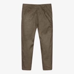 Mayoral-Khaki Green Suedette Leggings | Childrensalon Outlet