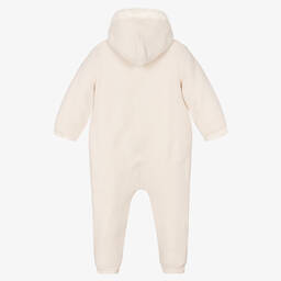 Mayoral Newborn-Light Beige Knitted Pramsuit | Childrensalon Outlet