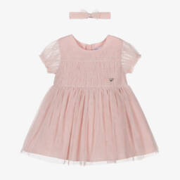 Mayoral-Little Girls' Blush Tulle Ensemble | Childrensalon Outlet