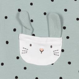 Mayoral Для новорожденных-Мятно-зеленое платье с кроликом для малышей | Childrensalon Outlet