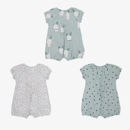 Mayoral Newborn-تبّان قطن عضوي جيرسي لون أخضر نعناعي للمولودات (عدد 3) | Childrensalon Outlet