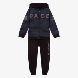 Mayoral-Navy Blue Cotton Tracksuit | Childrensalon Outlet
