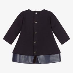 Mayoral-Синее платье с цветами | Childrensalon Outlet