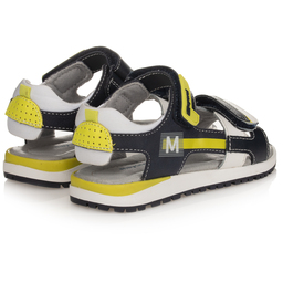 مايورال-صندل جلد لون كحلي وليموني | Childrensalon Outlet