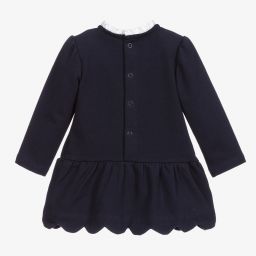 Mayoral-Navy Blue Jersey Cat Dress | Childrensalon Outlet
