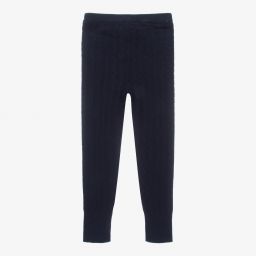 Mayoral-Синие трикотажные легинсы | Childrensalon Outlet