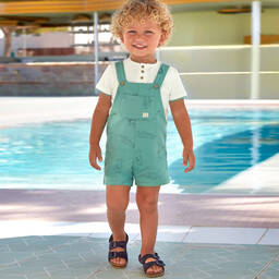 Mayoral-Navy Blue Suede Leather Sandals | Childrensalon Outlet