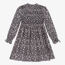 مايورال-فستان فيسكوز لون كحلي بطبعة ورود | Childrensalon Outlet