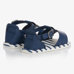 مايورال Newborn-صندل جلد صناعي لون كحلي وأبيض للمواليد | Childrensalon Outlet