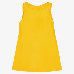 Mayoral-Оранжевое хлопковое платье в полоску | Childrensalon Outlet