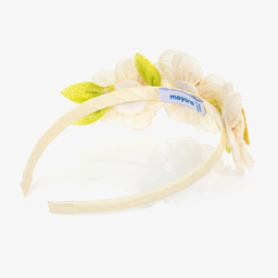 مايورال-طوق للشعر لون أصفر للبنات | Childrensalon Outlet