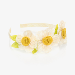 مايورال-طوق للشعر لون أصفر للبنات | Childrensalon Outlet