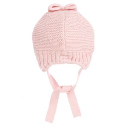 مايورال-طقم قبعة 3 قطع مزيج فيسكوز محبوك لون زهري للمولودات | Childrensalon Outlet