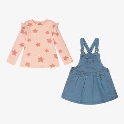 Mayoral Для новорожденных-Розово-синий комплект с сарафаном | Childrensalon Outlet