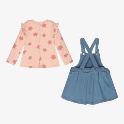 Mayoral Для новорожденных-Розово-синий комплект с сарафаном | Childrensalon Outlet