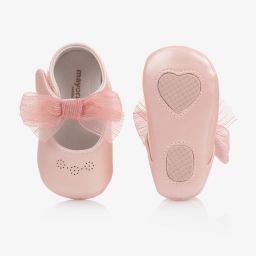 Mayoral Для новорожденных-Розовые пинетки с бантиками | Childrensalon Outlet
