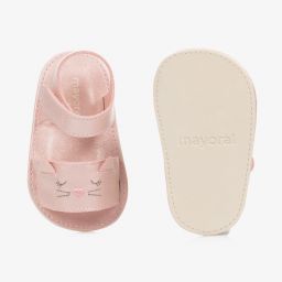 Mayoral Для новорожденных-Розовые сандалии в виде котиков для малышей | Childrensalon Outlet