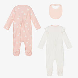 Mayoral Для новорожденных-Комплект с розовым хлопковым комбинезоном | Childrensalon Outlet
