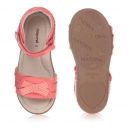 مايورال-صندل جلد صناعي لون زهري للبنات | Childrensalon Outlet