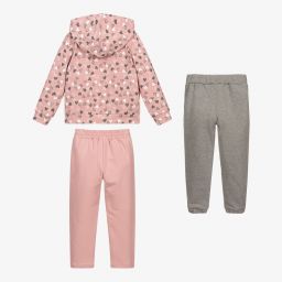 Mayoral-Pink & Grey 3 Piece Tracksuit | Childrensalon Outlet