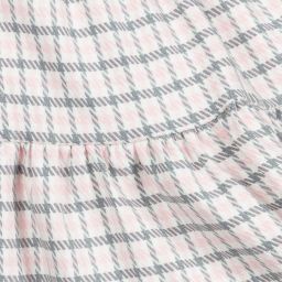 Mayoral-Pink & Grey Check Dress | Childrensalon Outlet