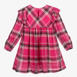 Mayoral-Розово-серое платье в клетку | Childrensalon Outlet