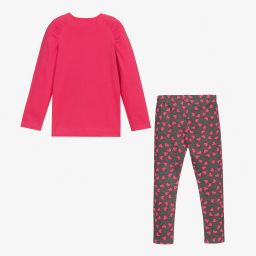 Mayoral-Розовый топ и серые легинсы | Childrensalon Outlet