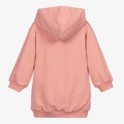 Mayoral-Pink Hooded Sweatshirt Dress | Childrensalon Outlet