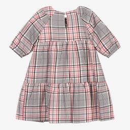 Mayoral-Pink & Ivory Check Dress | Childrensalon Outlet