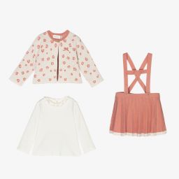 Mayoral Для новорожденных-Комплект с розовой трикотажной юбкой для малышей | Childrensalon Outlet