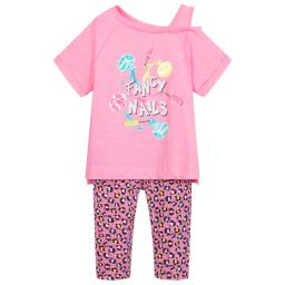 Mayoral-Розовый комплект с леггинсами | Childrensalon Outlet
