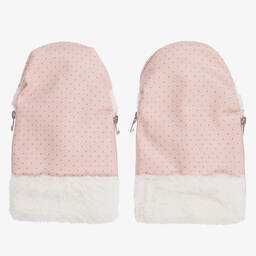 مايورال Newborn-قفّازات متين لون زهري لعربة الأطفال | Childrensalon Outlet