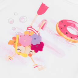 Mayoral-Pink & White Cotton Playset for Girls | Childrensalon Outlet