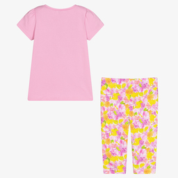 Mayoral-Pink & Yellow Leggings Set | Childrensalon Outlet