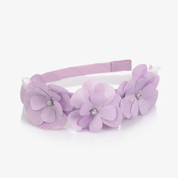 Mayoral-Фиолетовый ободок с цветами | Childrensalon Outlet