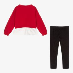 Mayoral-Красно-черный комплект с легинсами | Childrensalon Outlet