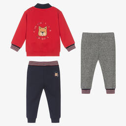 Mayoral-Red & Blue 3 Piece Tracksuit | Childrensalon Outlet