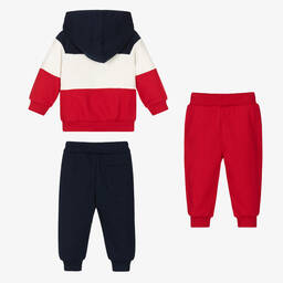 مايورال-تراكسوت أطفال ولادي قطن جيرسي لون أحمر وكحلي - 3 قطع | Childrensalon Outlet