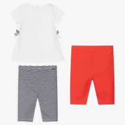 Mayoral-Комплект с красными и синими легинсами | Childrensalon Outlet