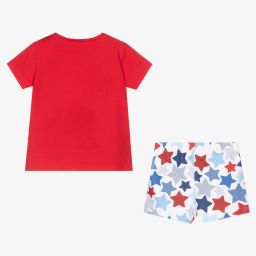 Mayoral Для новорожденных-Красная футболка и шорты из хлопка для малышей | Childrensalon Outlet