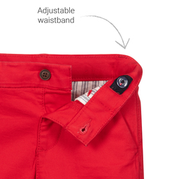 Mayoral-شورت أطفال ولادي قطن تويل لون أحمر | Childrensalon Outlet