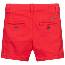 Mayoral-شورت أطفال ولادي قطن تويل لون أحمر | Childrensalon Outlet