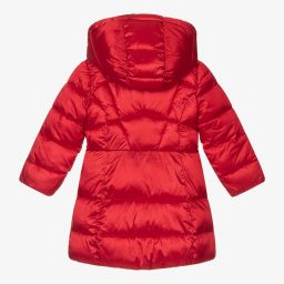 Mayoral-Red Hooded Puffer Coat | Childrensalon Outlet