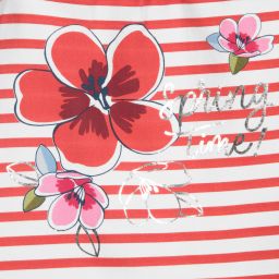 Mayoral-Red & White Floral Dress | Childrensalon Outlet