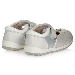 Mayoral-Silver Glittery Leather Shoes | Childrensalon Outlet