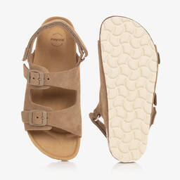 Mayoral-Teen Beige Suede Leather Sandals | Childrensalon Outlet