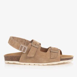 Mayoral-Teen Beige Suede Leather Sandals | Childrensalon Outlet