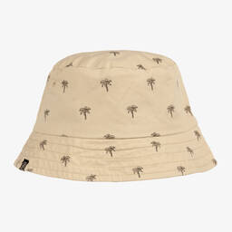 Mayoral-Teen Boys Beige Palm Tree Print Hat | Childrensalon Outlet