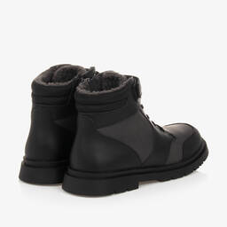 Mayoral-Teen Boys Black Leather Boots | Childrensalon Outlet