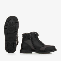 Mayoral-Teen Boys Black Leather Boots | Childrensalon Outlet